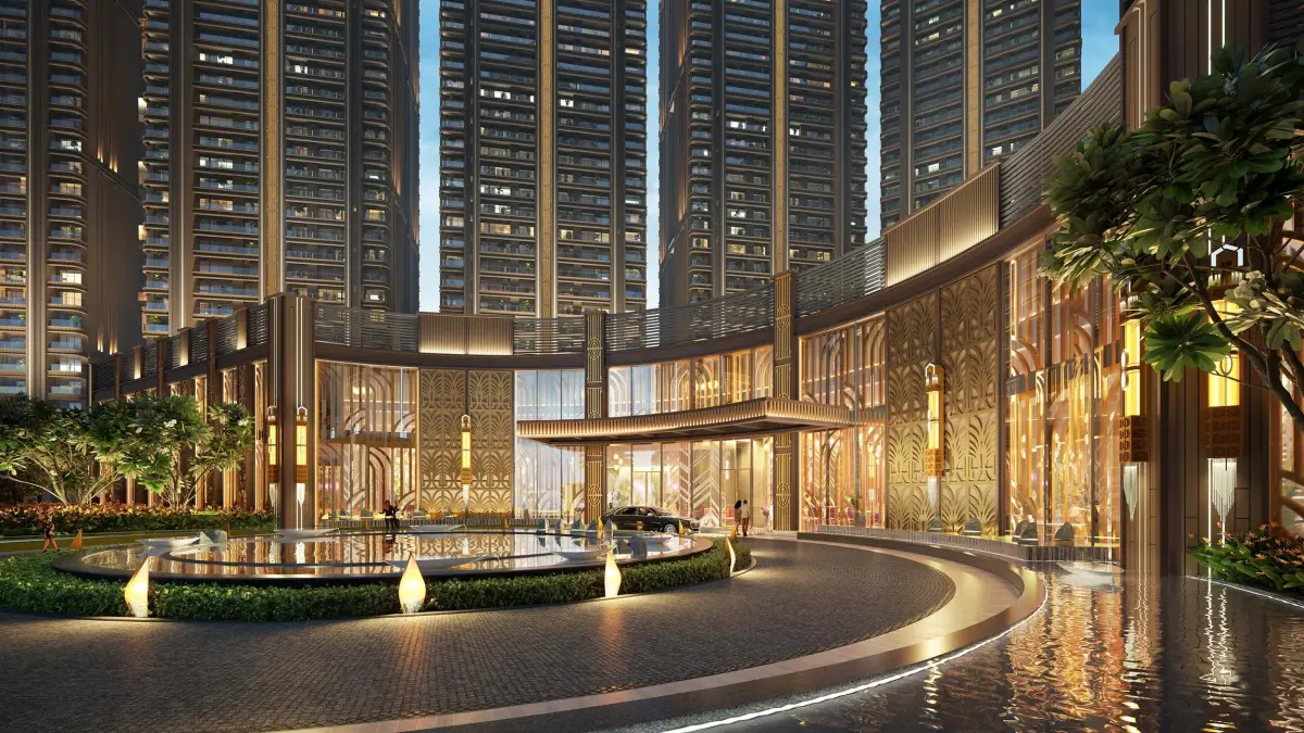 Architectural representation of the club arrival area